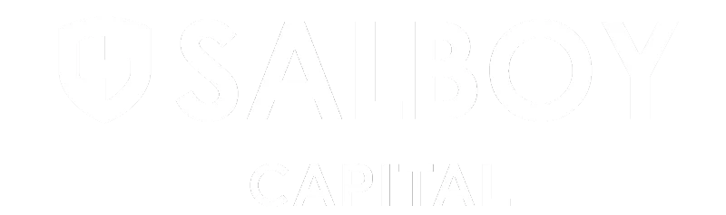 Salboy Capital logo with shield icon.