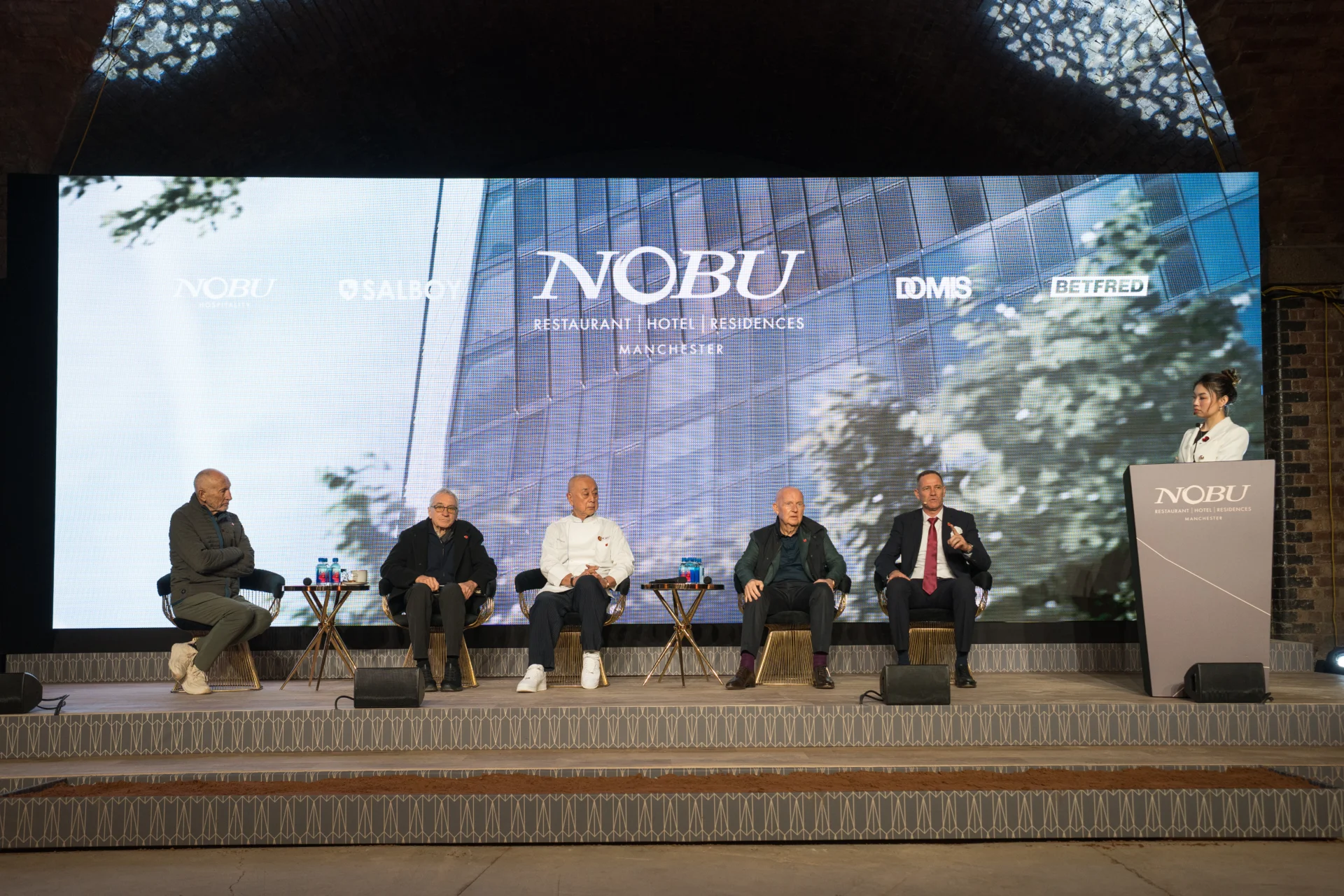Panel discussion at Nobu Manchester launch event.